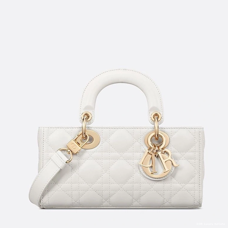 Cheap Small White Lambskin D-Joy Lady Cannage Bag 0805 Luxury
